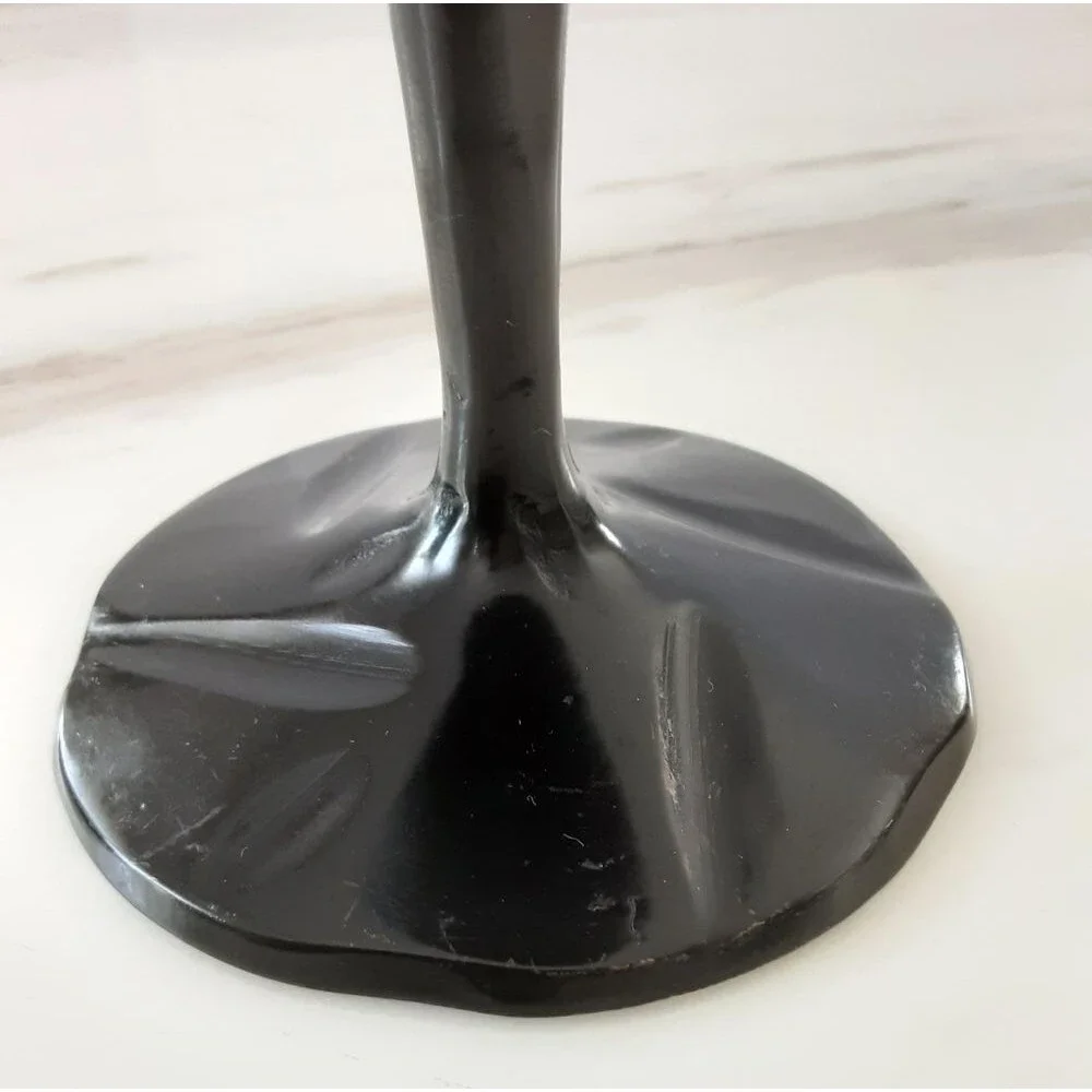 Black Brass Metal Traditional Decorative Pillar Candle Stand Holder 7